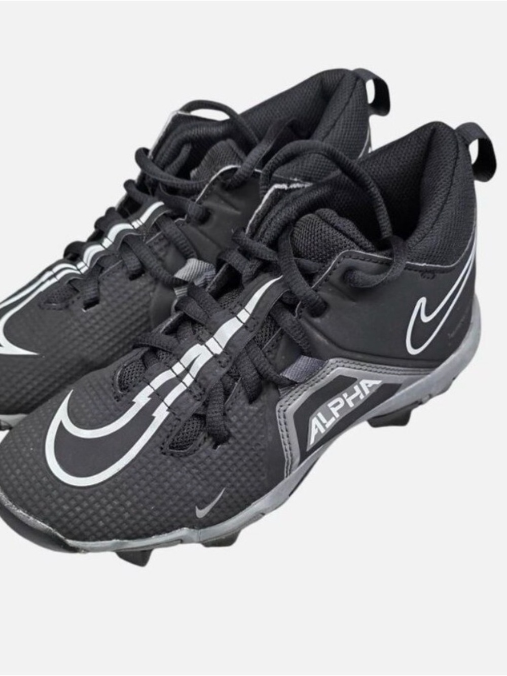 Nike Black & Gray Kids' Alpha Soccer/Football Cleats